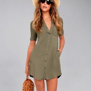 Lulu’s button down shirt dress